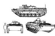 BMP-1 前/側面図