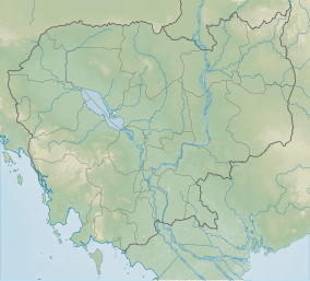 Map showing the location of Phnom Nam Lyr Wildlife Sanctuary