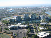 Oracle Office, with Oracle Plaza building in left foreground