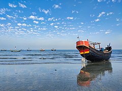 Boats at St. Martin's Island