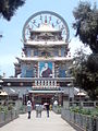 the main gate view of bailakkuppe temple