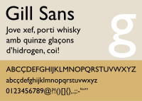 Gill Sans typeface