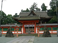 Het hoofdschrijn van Kōra Taisha