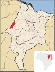 Itinga do Maranhão – Mappa