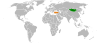 Location map for Mongolia and Turkey.