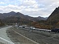 通過福島、山形縣界的東北中央自動車道（2017年11月）