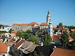 Slott i Český Krumlov.