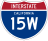 Interstate 15W marker