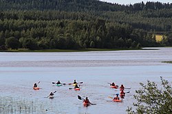 Melojia lähtee liikkeelle Kaivannonjoen suulta, heinäkuu 2016