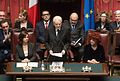 Sergio Mattarella 3 ta' Frar 2015, meta beda l-Parlament kollu.