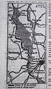 Carte montrant la prise définitive de Templeux en septembre 1918.