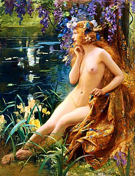 Waternimf, door Gaston Bussière