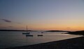 Ambiance nocturne à Lilia (plage de Kervenni).