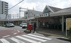 西所沢駅北側 （改札は北側のみ）2008年撮影