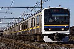 2100番台6両編成 （2020年2月18日 姉ケ崎駅 - 五井駅間）