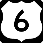 Straßenschild des U.S. Highways 6