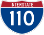 Interstate 110 marker