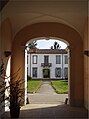 Villa Mirabello nel Parco di Monza portico dell'ingresso alla cappella