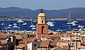 Kirche von Saint-Tropez mit Blick nach Port Grimaud