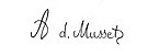 Alfred de Musset, podpis (z wikidata)