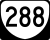 State Route 288 marker