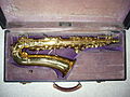 Conn 6M "Lady Face" brass alto (dated 1935) in its original case