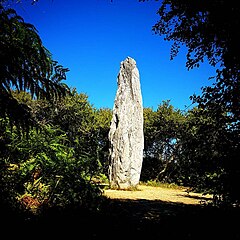 Menhir sur l'île de Groix.