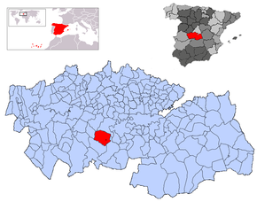 Poziția localității San Martín de Montalbán