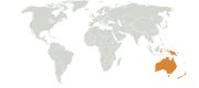 Extent of the Australasian biogeographical realm