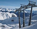 Stolelift i skisportsstedet Serfaus Masner, Tyrol, Østrig