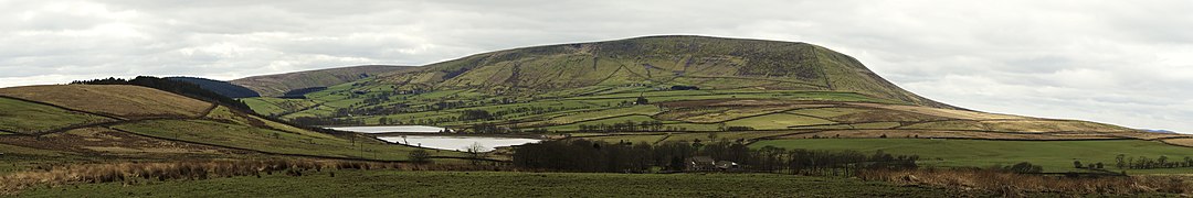 Panoramic view of Pendle Hill