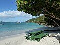 Picnic table at Magens