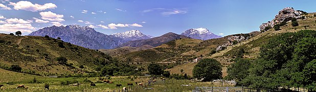 Cima à i Mori, Capu Biancu and Monte Padro snow-covered peaks