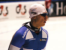 Pekka Koskela maailmancup-kilpailuissa Heerenveenissä 2007.