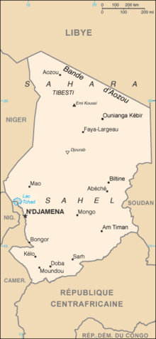 Description de l'image Tchad carte.gif.