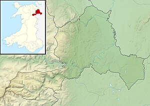 Map of Wrexham County Borough and major geographic features.