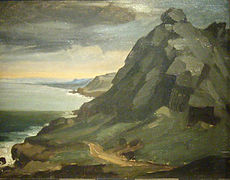 Le Rocher du Castel Vendon, 1848, huile sur toile, 28 × 37 cm, Cherbourg-en-Cotentin, musée Thomas-Henry.