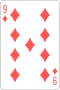 9 of diamonds