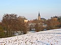 Le village en hiver.