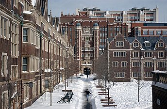 The Quad en hiver.