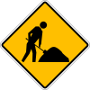 Workers ahead