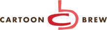 The letters "c" and "b" overlapping, surrounded by the words "Cartoon Brew" on the left and right