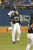 Kosuke Kato playing for the Hanshin Tigers in 2012