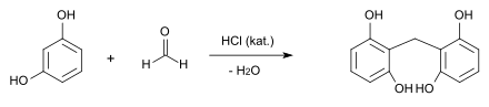 Bildung von Methylendiresorcin