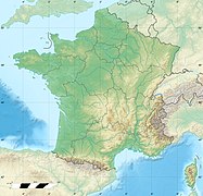 Carte de France coloriée en fonction de l'altitude