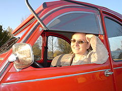 2CV's flap-up windows