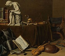 Naturaleza muerta vanitas con el Spinario (1628), de Pieter Claesz, Rijksmuseum, Ámsterdam