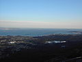 Vista de la part sud de la ria des d'A Curota (A Pobra do Caramiñal)