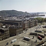 Jernbanetorget, um das Jahr 1965