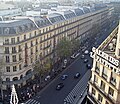 Der Boulevard Haussmann in Paris